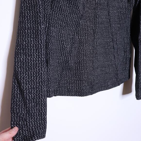 ATHLETA Heartbeat Hope Jacket Black Zigzag Full Zip Stretch Active Women's M - Picture 11 of 14